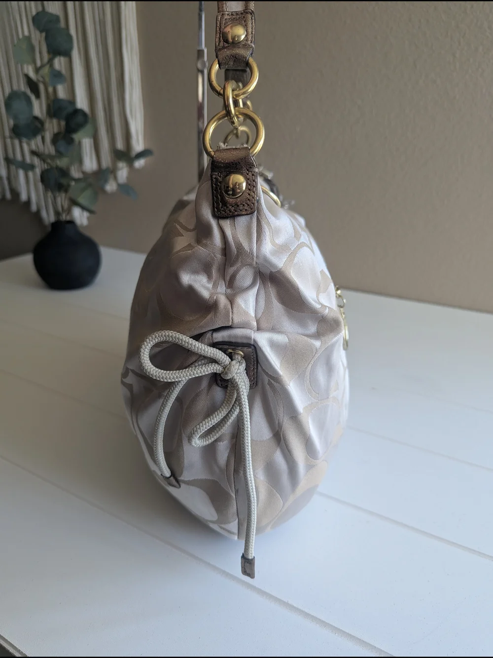 vintage Coach Poppy.Signature Sateen